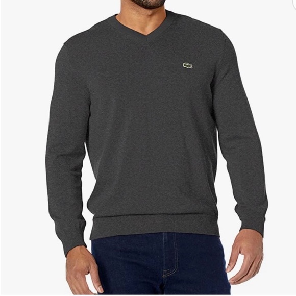 Lacoste Sweater 100% cotton grey - Picture 1 of 6